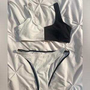 Black & white bikini